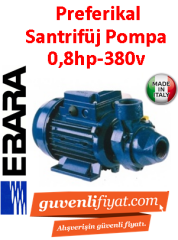 EBARA PRA 0.80 M 220V 0.5HP Sürtme Fanlı Santrifüj Pompa