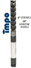 S 10180/08Z -  200 HP 6'' ÇIKIŞLI 10'' DÖKÜM FANLI DALGIÇ POMPA