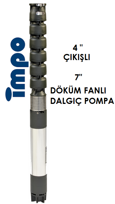 S 775/07 50 HP 4'' ÇIKIŞLI 7'' DÖKÜM FANLI DALGIÇ POMPA