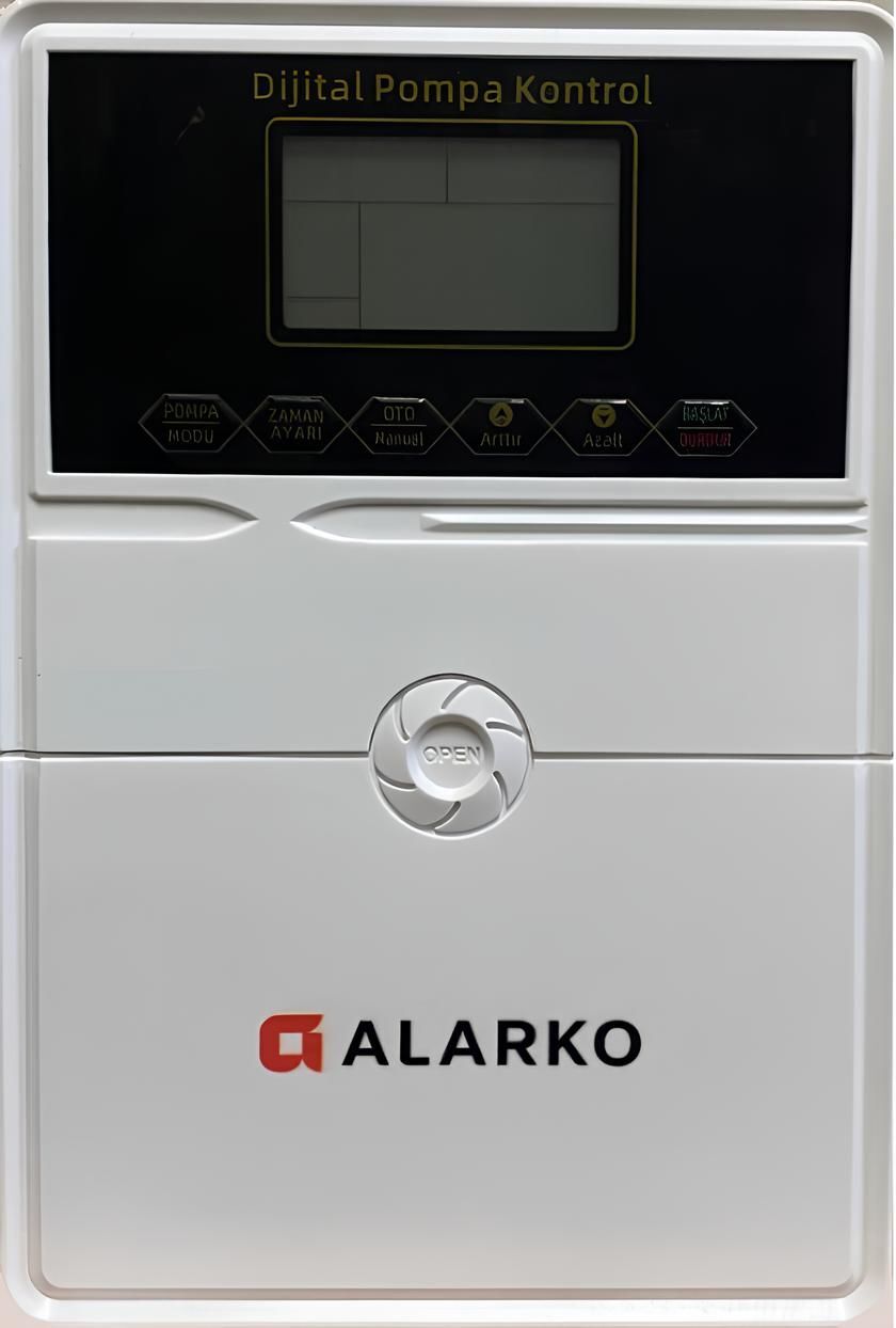 Alarko Y2 4000 MONOFAZE 1HP - 3HP, 220V, İKİ POMPALI HİDROFOR DİJİTAL KONTROL PANOSU (ELEKTRONİK)