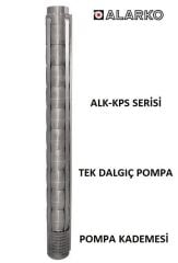 Alarko 8125/03-AA   30Hp  8'' Paslanmaz Çelik Derin Kuyu Tek Dalgıç Pompa (Tek Pompa-Pompa Kademesi) ALK-KPS Serisi