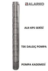 Alarko 8110/03   30Hp  8'' Paslanmaz Çelik Derin Kuyu Tek Dalgıç Pompa (Tek Pompa-Pompa Kademesi) ALK-KPS Serisi