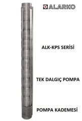 Alarko 6030/09   12.5Hp  6'' Paslanmaz Çelik Derin Kuyu Tek Dalgıç Pompa (Tek Pompa-Pompa Kademesi) ALK-KPS Serisi
