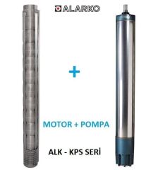 Alarko 8125/08 Kps  100Hp  8'' Paslanmaz Derin Kuyu Dalgıç Pompa (Motor+Pompa) ALK-KPS Serisi